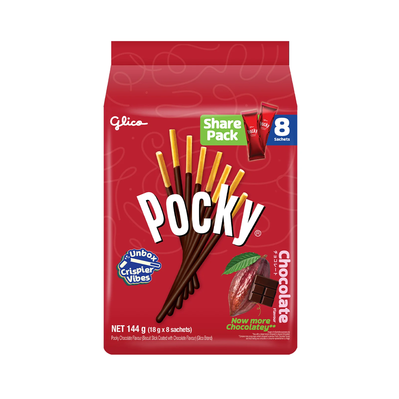 Glico Pocky Biscuit Stick Family Pack Chocolate Flavour 21g x 8 - Image 4