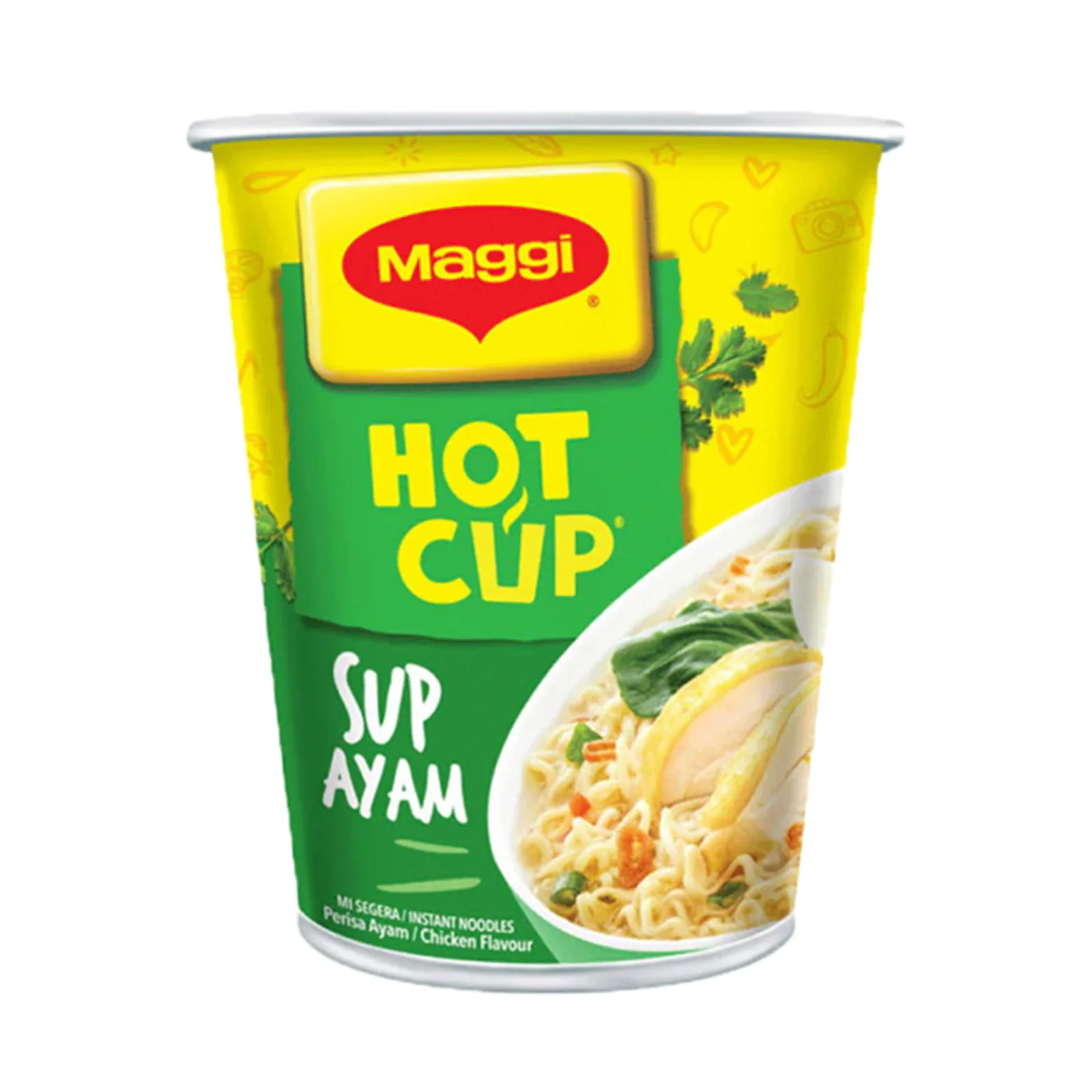 Maggi Hot Cup Chicken Flavour Instant Noodle 57g - Image 3