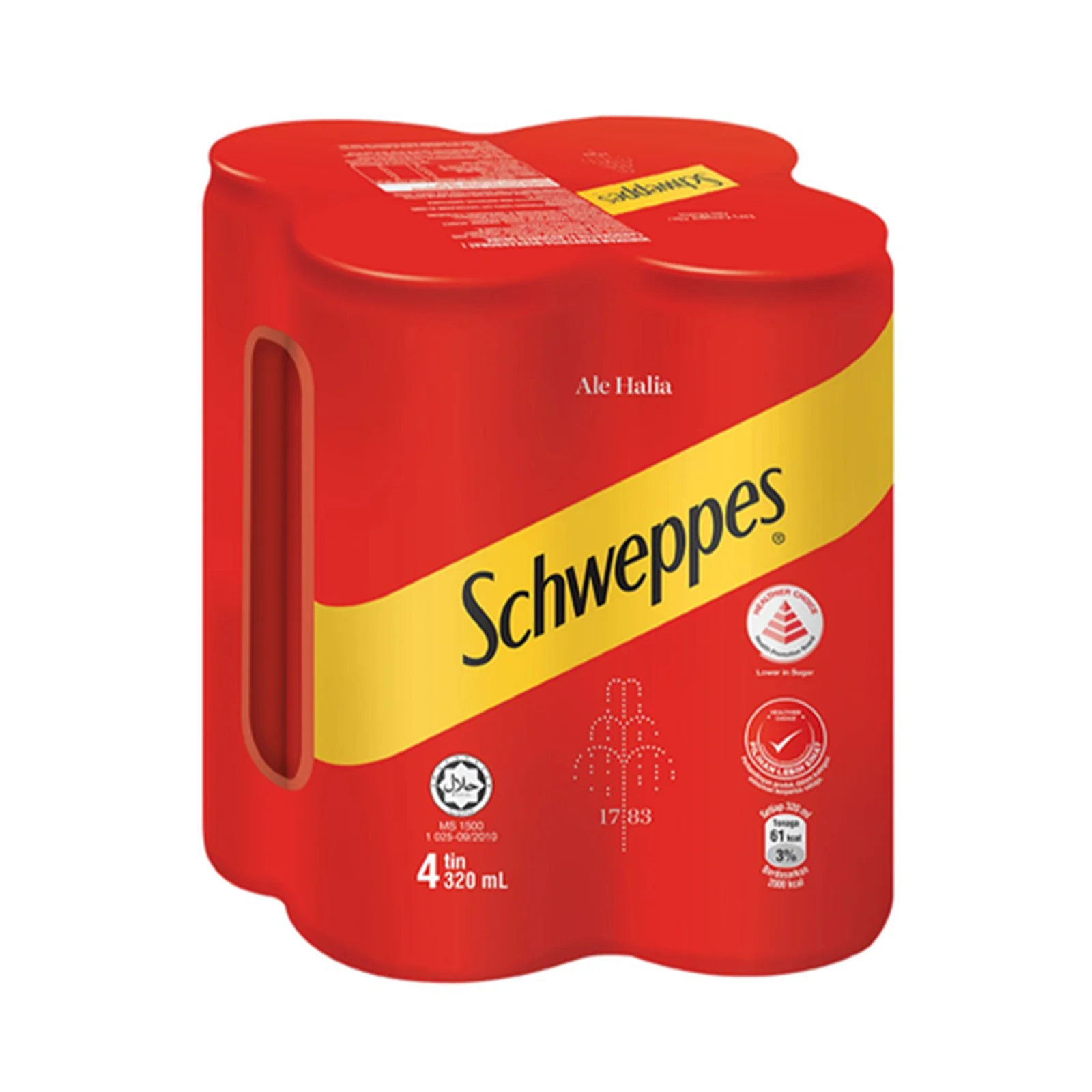 Schweppes Dry Ginger Ale Can 320ml - Image 3